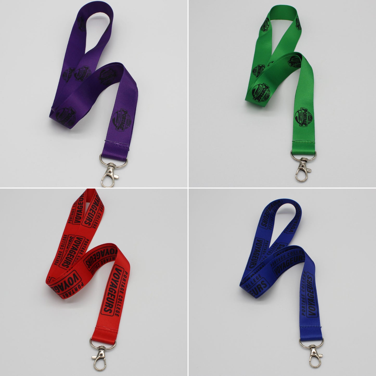 1" Lanyard - Portage College Logo & Portage Voyageur Logo