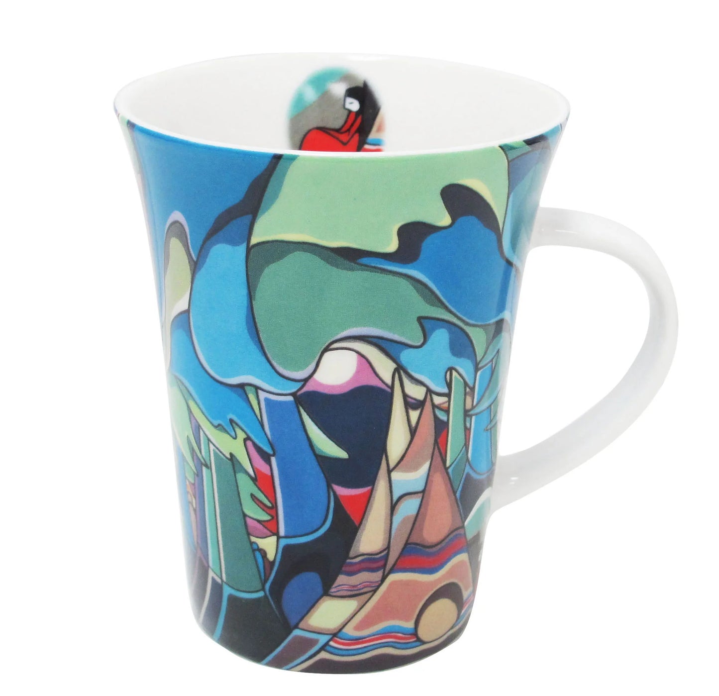 Indigenous Art Porcelain Mugs