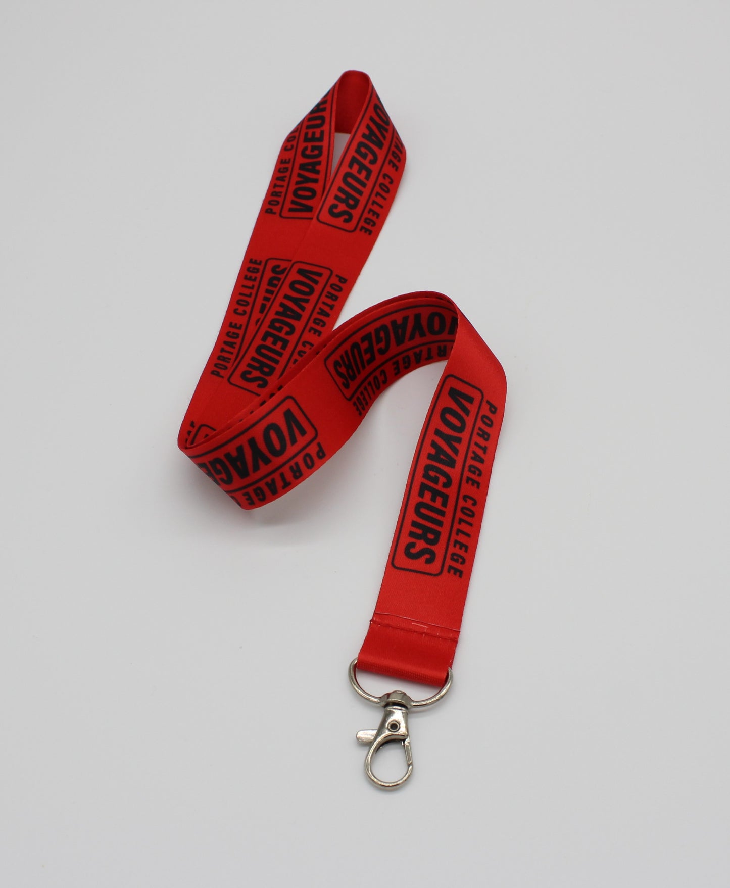 1" Lanyard - Portage College Logo & Portage Voyageur Logo