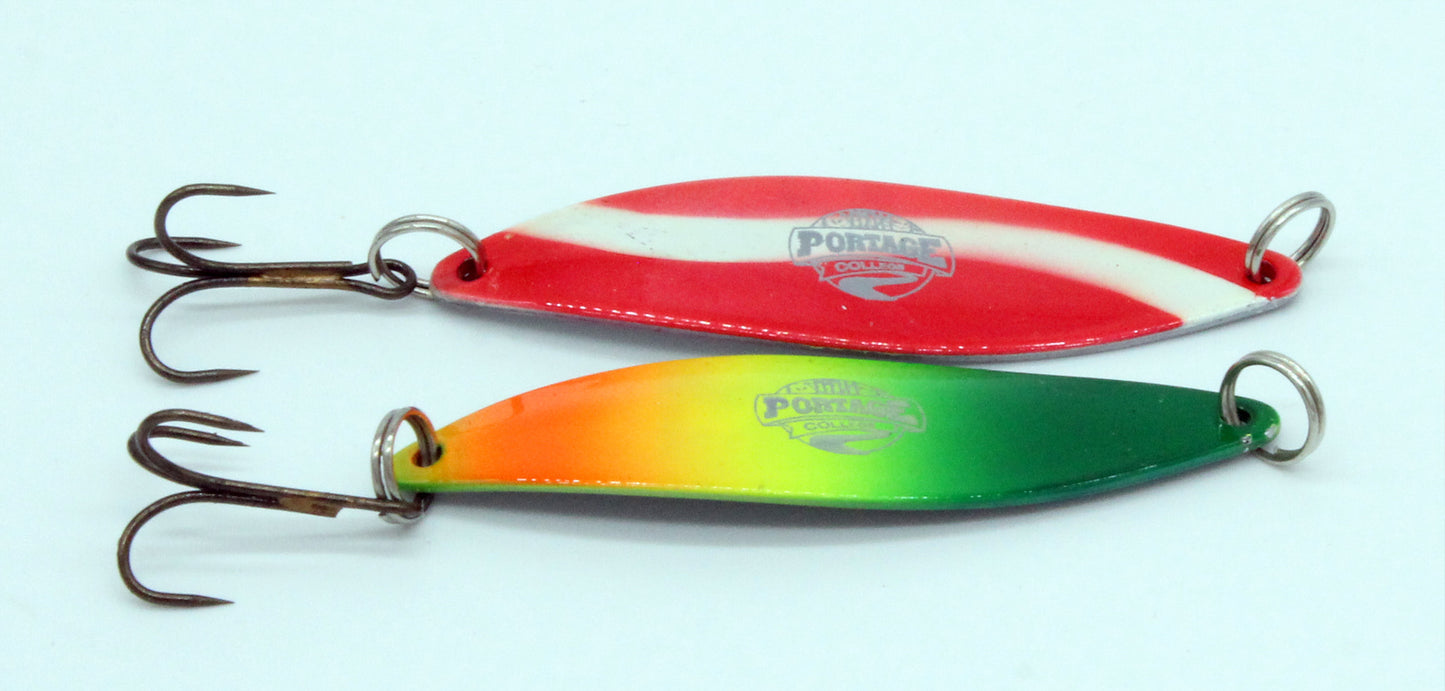 Portage College Logo Fishing Lures